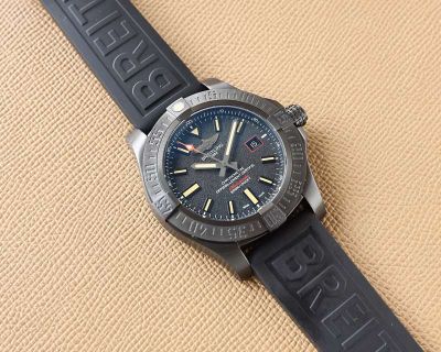 KTS Factory Breitling 44*12.7MM Sapphire Glass Steel Black Watch